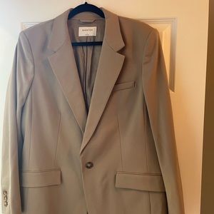 Babaton Agency Blazer - Size L Taupe Beige